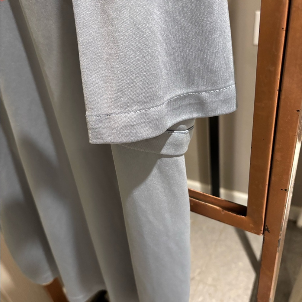 Nike grey Dri-Fit polo shirt size 3XLT. Short sleeve. Embroidered swoosh. - Picture 7 of 14